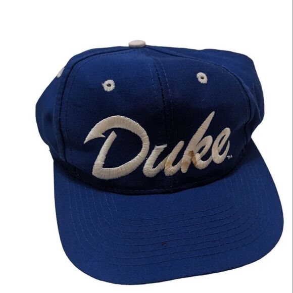 Duke Blue Devils The Game Snapback Hat Adjustable Baseball Cap‎ Vintage 90s NCAA - Picture 1 of 5